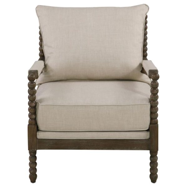 Blanchett Beige Accent Chair Online now