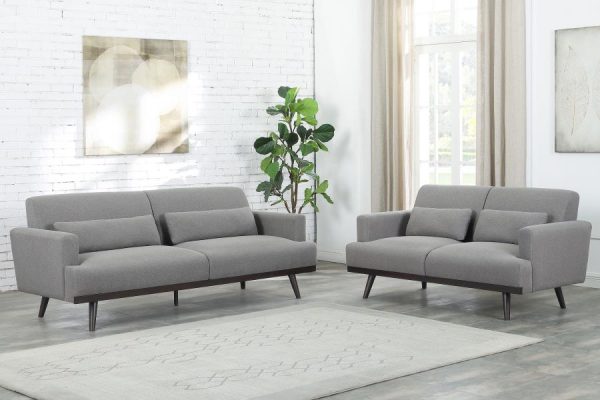 Blake Grey 2 Pc Sofa Set on Sale