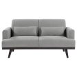 Blake Grey Loveseat For Cheap