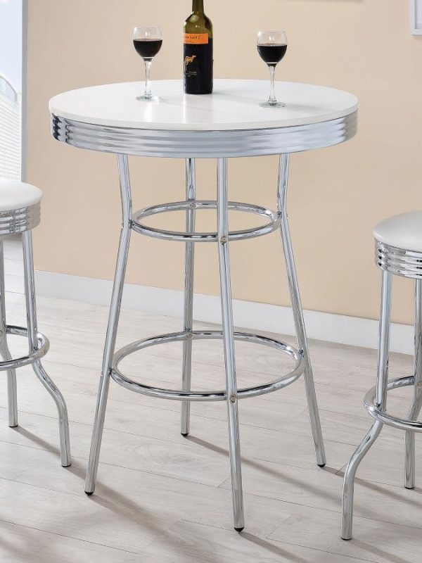 Theodore White Bar Table Hot on Sale