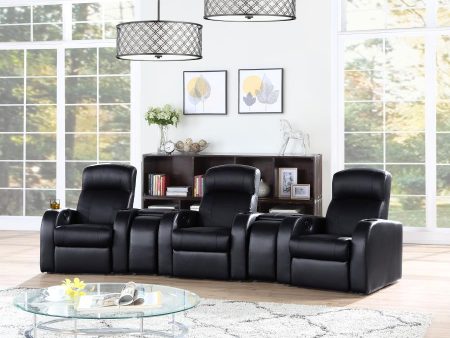 Cyrus Black 5 Pc Theater Seating (3r) Cheap