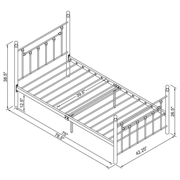 Canon White Twin Bed For Cheap