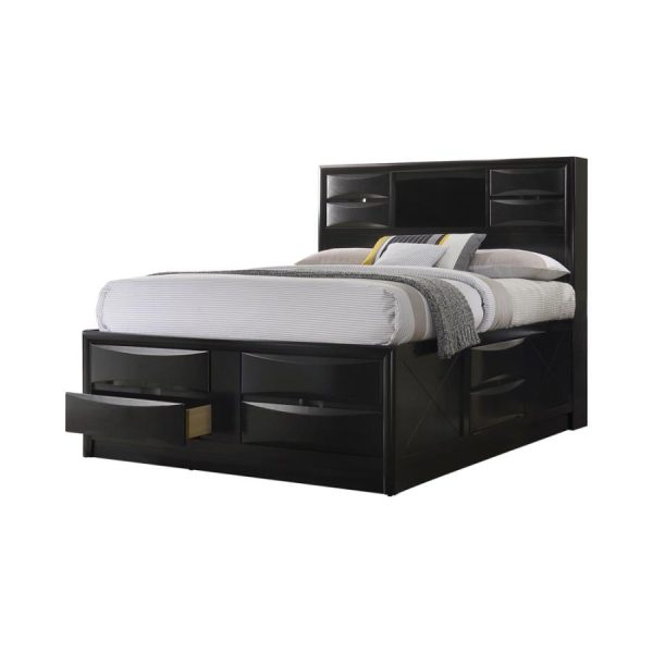 Briana Black California King Storage Bed Hot on Sale