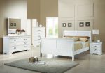 Louis Philippe White Full Bed 5 Pc Set Online