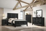 Sandy Beach Black California King Bed Online now