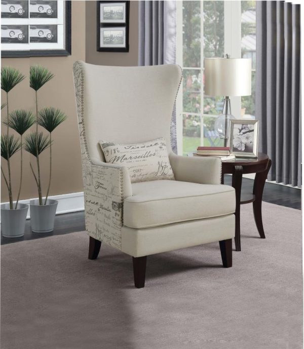 Pippin Beige Accent Chair For Discount