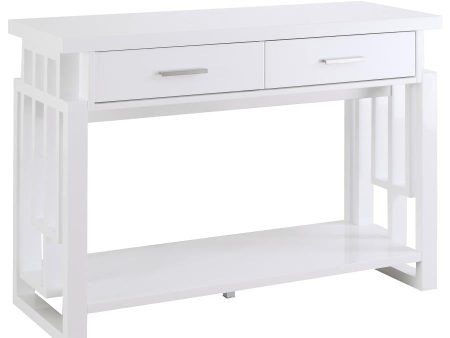 Schmitt White Sofa Table on Sale