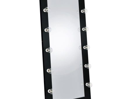 Zayan Black Floor Mirror For Cheap