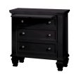 Sandy Beach Black Nightstand Supply