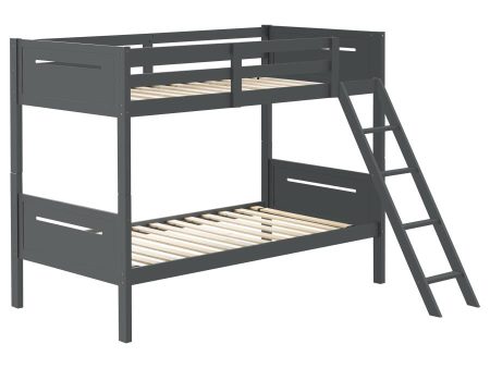 Littleton Grey Twin   Twin Bunk Bed Sale