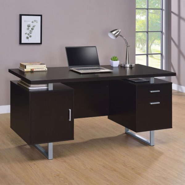 Lawtey Brown Computer Desk For Cheap