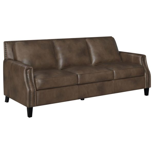 Leaton Brown 3 Pc Sofa Set Supply