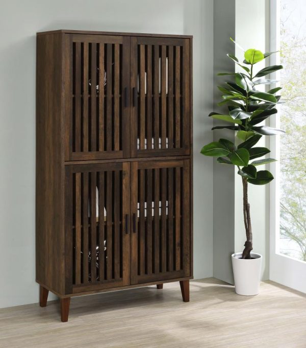 Elouise Brown Tall Accent Cabinet For Discount