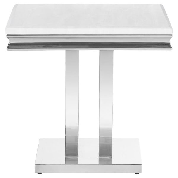 Kerwin White End Table For Sale