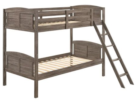 Flynn Brown Twin   Twin Bunk Bed Online now