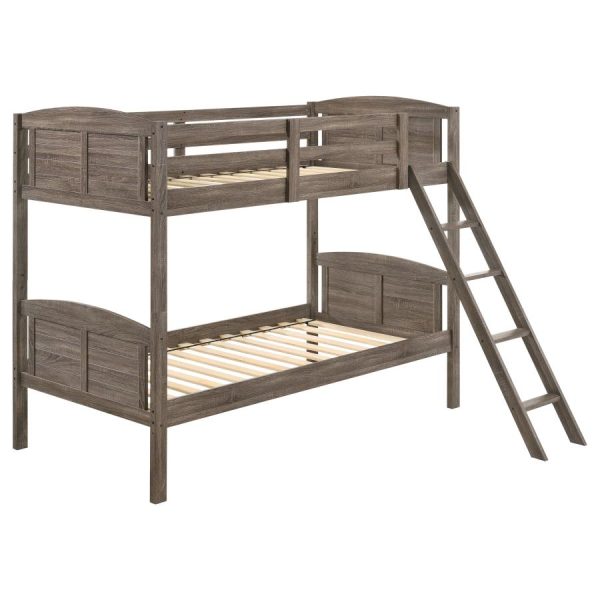 Flynn Brown Twin   Twin Bunk Bed Online now