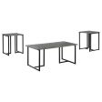 Nyla Grey 3 Pc Coffee Table Set on Sale