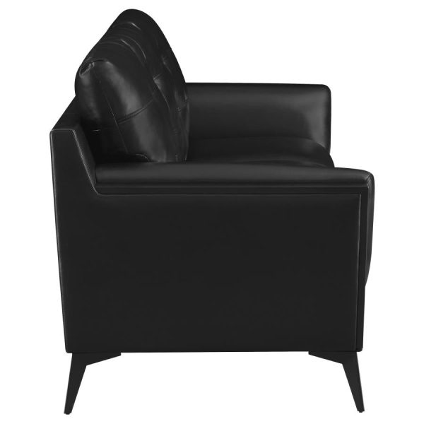 Moira Black 3 Pc Sofa Set Discount