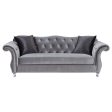 Frostine Silver Sofa Cheap