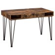 Olvera Brown Writing Desk Discount