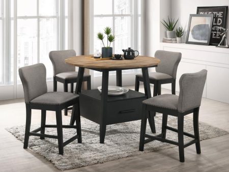 Gibson Black 5 Pc Counter Height Dining Set Sale