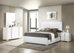 Marceline White Queen Bed 4 Pc Set Fashion