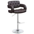 Brandi Brown Adjustable Bar Stool Online now