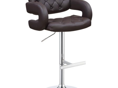 Brandi Brown Adjustable Bar Stool Online now