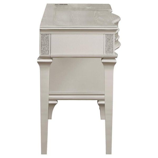 Evangeline Silver Vanity Table Discount