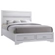 Miranda White California King Storage Bed on Sale