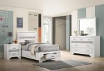 Miranda White Twin Bed 4 Pc Set Discount