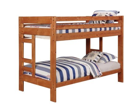 Wrangle Hill Brown Twin   Twin Bunk Bed For Discount