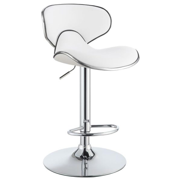 Edenton White Adjustable Bar Stool Hot on Sale