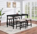 Martina Black 5 Pc Counter Height Dining Set on Sale