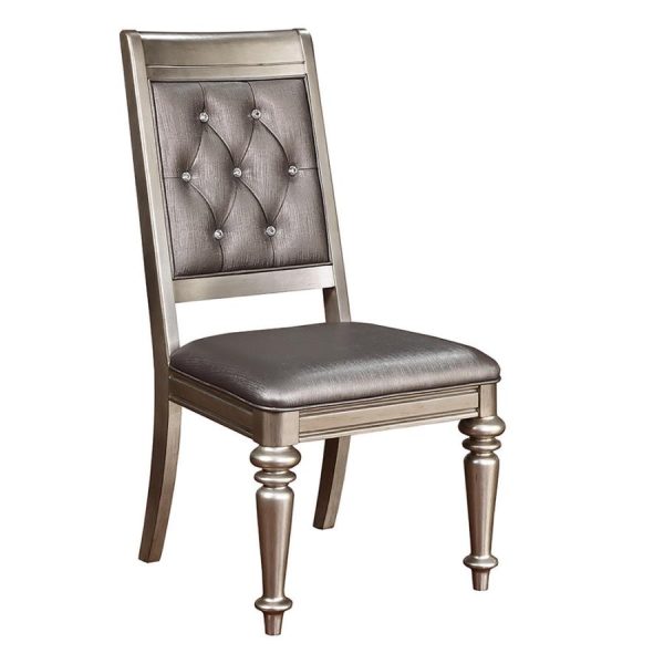 Bling Game Silver Side Chair Online now