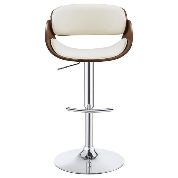 Dana Ivory Adjustable Bar Stool For Sale