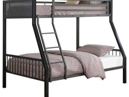 Meyers Black Twin   Full Bunk Bed Supply