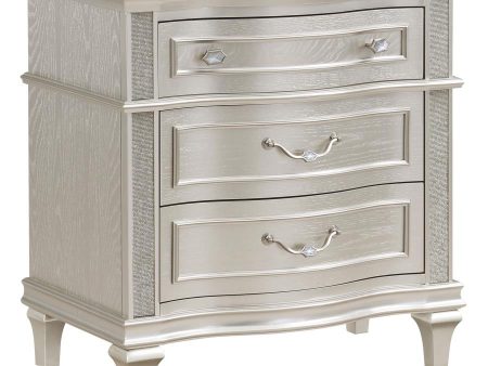 Evangeline Silver Nightstand Online Sale