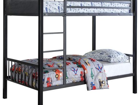 Meyers Black Twin   Twin Bunk Bed Online