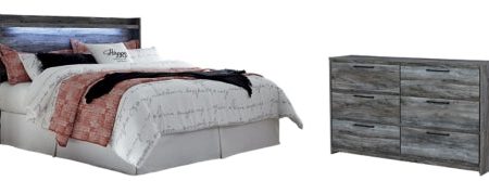 Baystorm King Panel Headboard Bed with Dresser Fashion