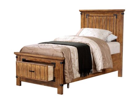 Brenner Brown Twin Storage Bed Hot on Sale