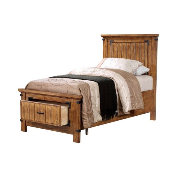 Brenner Brown Twin Storage Bed Hot on Sale