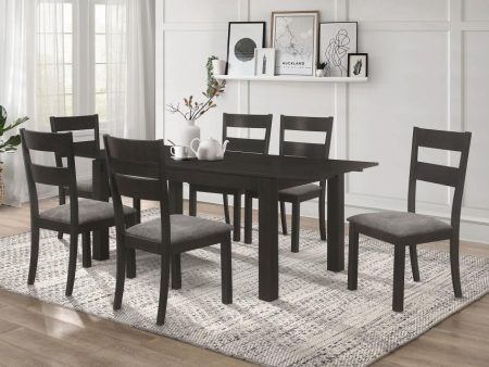 Jakob Black 7 Pc Dining Set Online