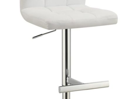 Lenny White Adjustable Bar Stool Online Hot Sale