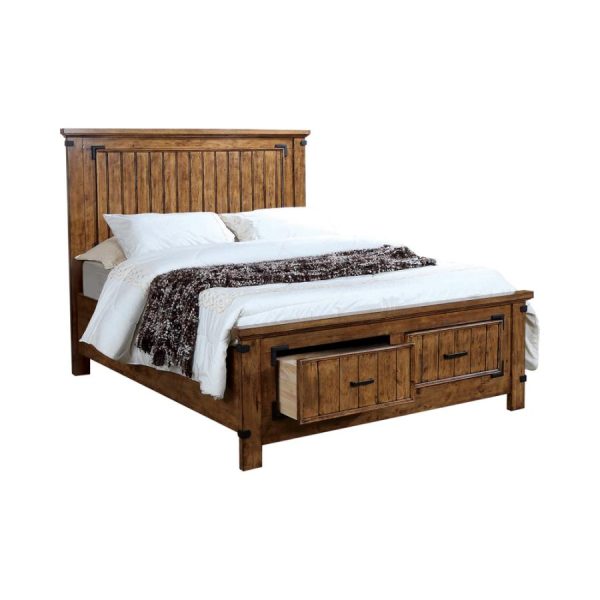 Brenner Brown California King Storage Bed Sale