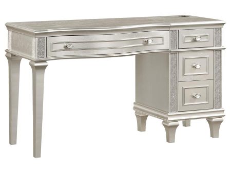 Evangeline Silver Vanity Table Discount