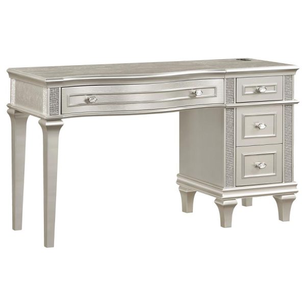 Evangeline Silver Vanity Table Discount