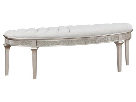 Evangeline Silver Bench on Sale