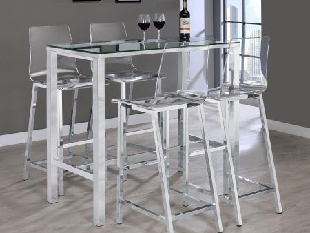 Tolbert Clear 5 Pc Bar Set Discount