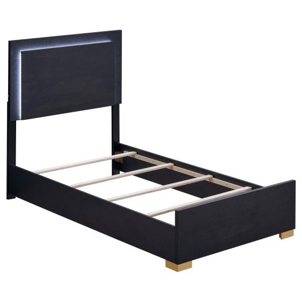 Marceline Black Twin Bed 4 Pc Set Fashion